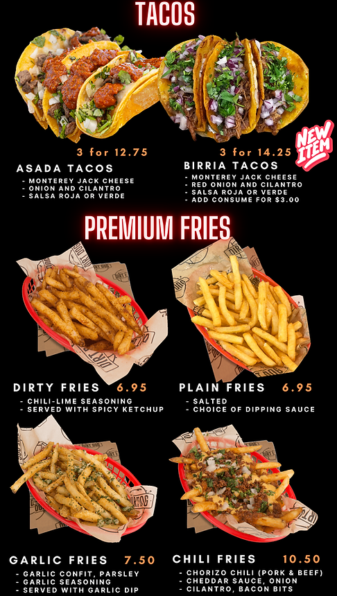 Buy Hot Dogs in Downtown Vegas | Dirt Dog Fremont Menu