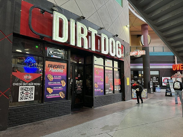 Entrance to Dirt Dog Fremont Street Location in Downtown Las Vegas