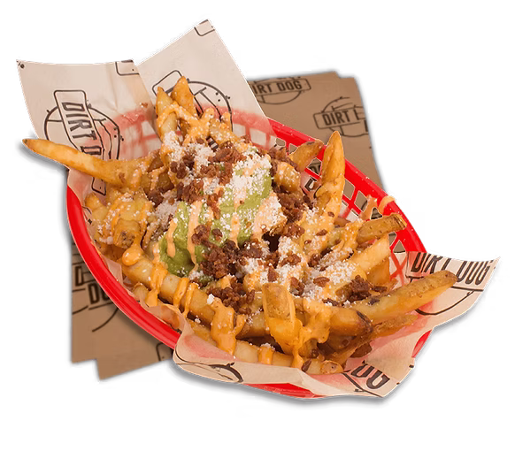 Filthy Fries Served at Dirt Dog LA