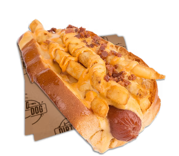 Patty Melt Hot Dog Served at Dirt Dog LA