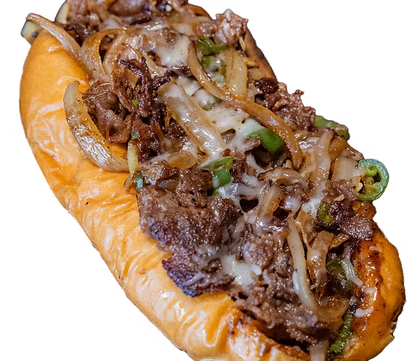LA Cheesesteak Dog Served at Dirt Dog LA