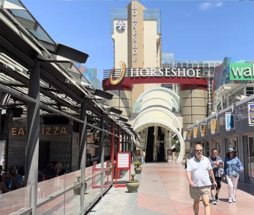 View of Horseshoe Casino Exit near Dirt Dog Grand Bazaar Location