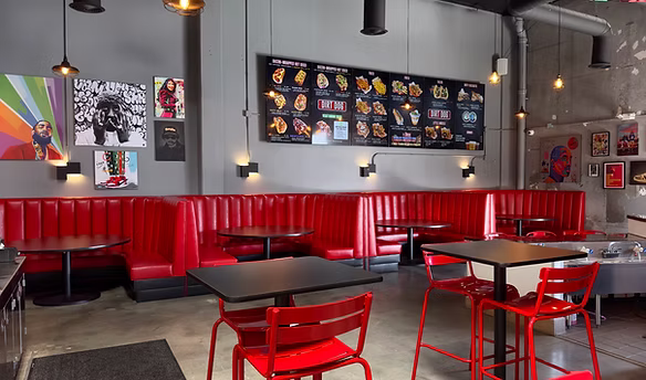 Indoor Seating Area at Dirt Dog Commerce Location