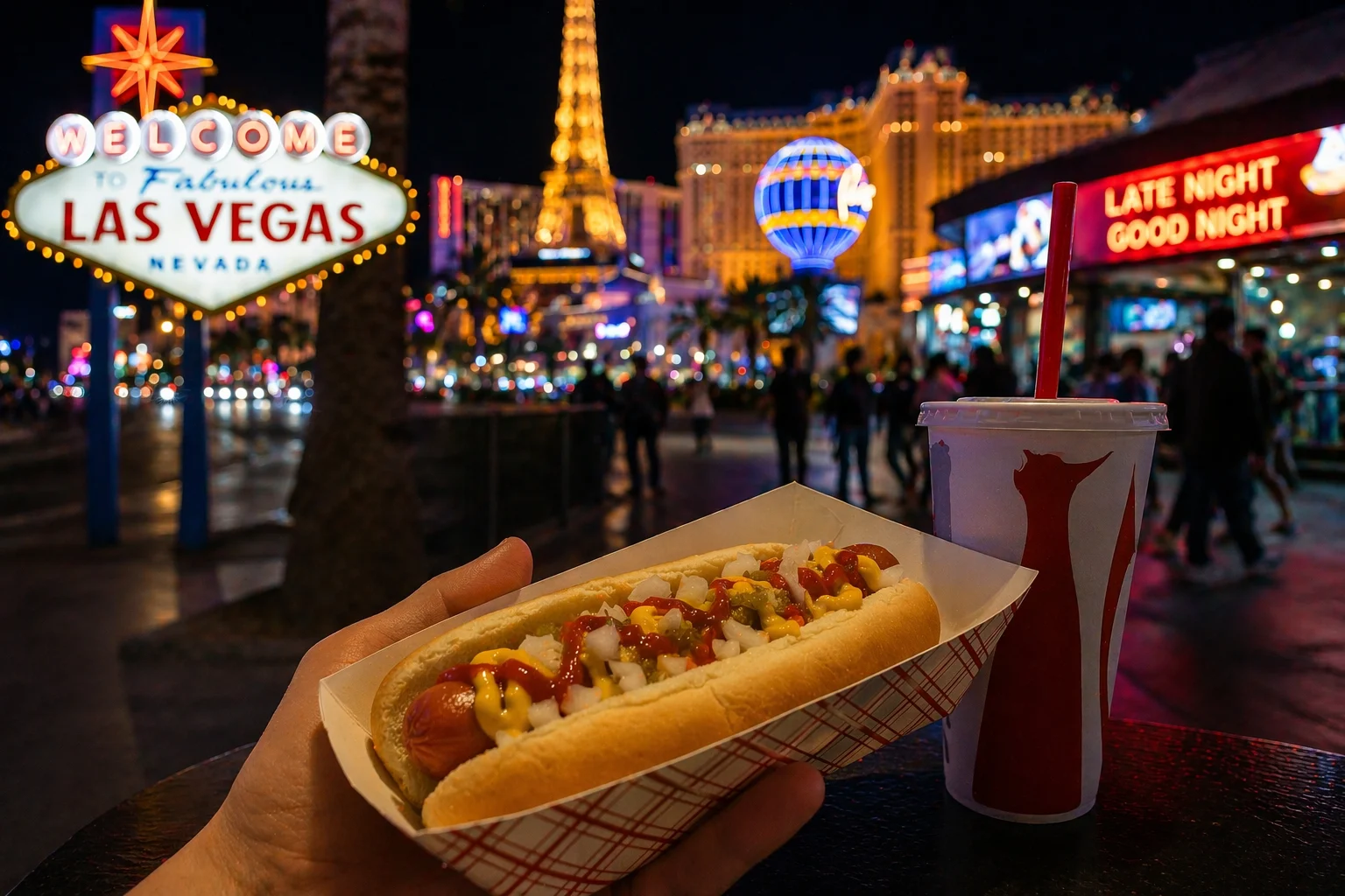 late night food las vegas hot dog