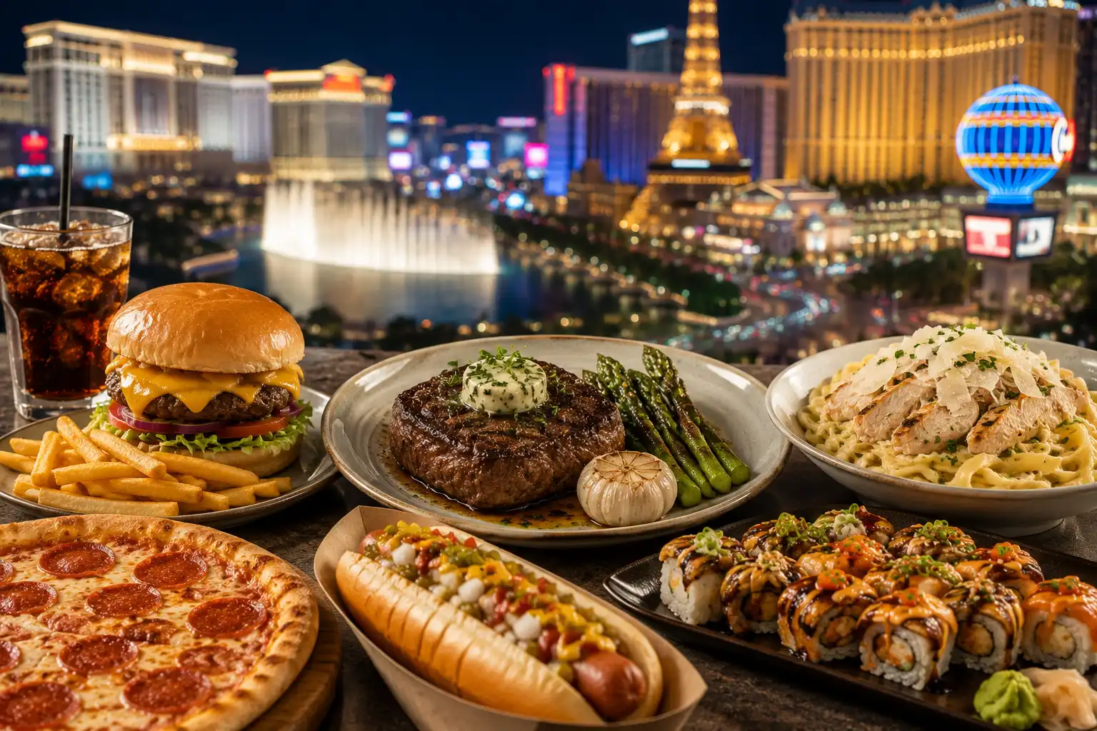 food las vegas strip